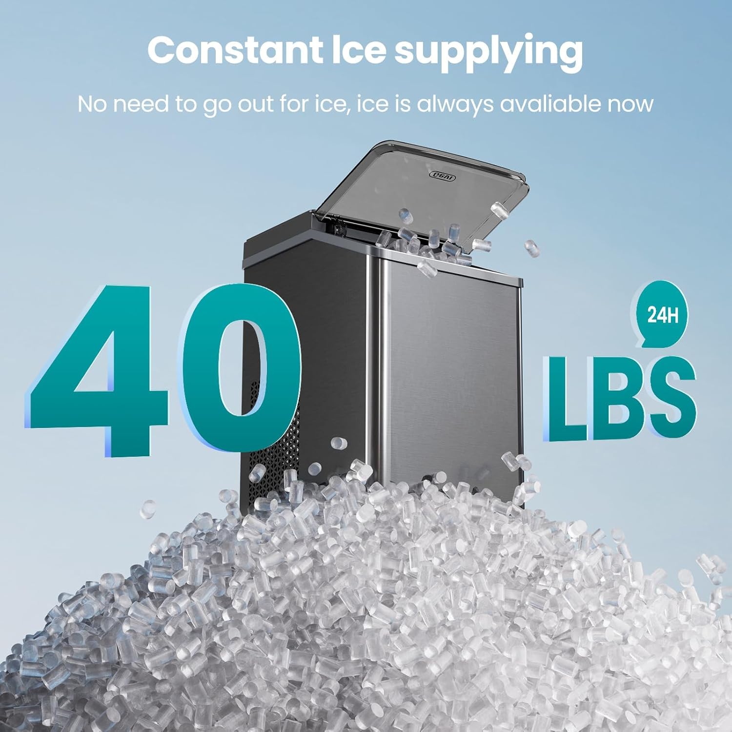 Gevi KNOVA Nugget Ice Maker Countertop